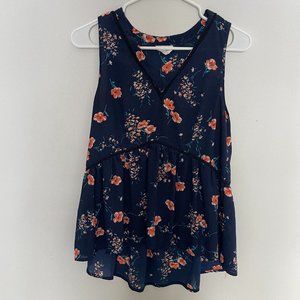 Floral Empire Waist Shirt